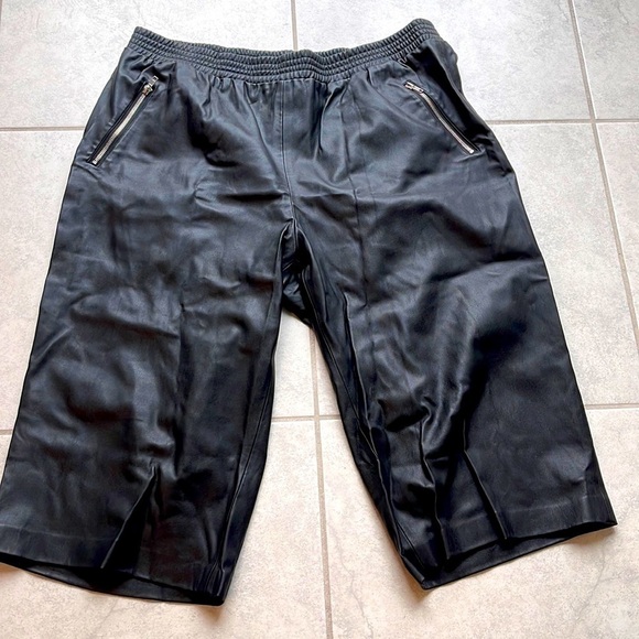 Eloquii Pants - SALE!! Diva Plus Eloquii Faux Leather Wide Cropped Pants